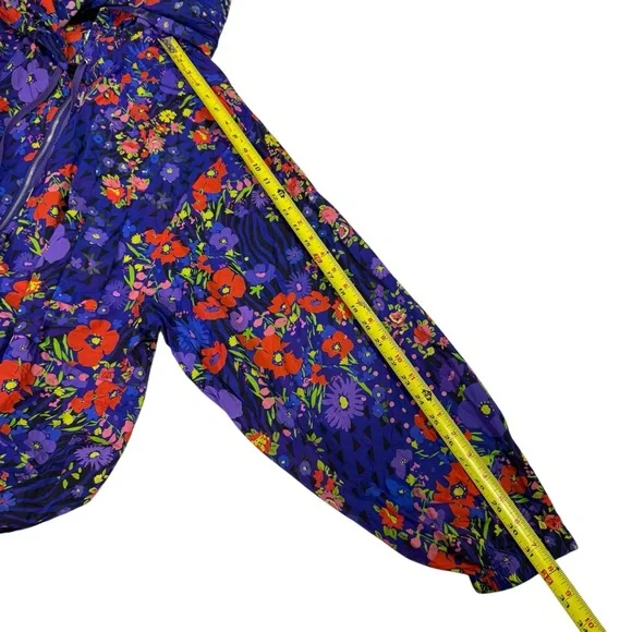 Yitty l NWT Fabletics Oversized Headliner Jacket Party Animal Bloom Plume 3X - Picture 7 of 10